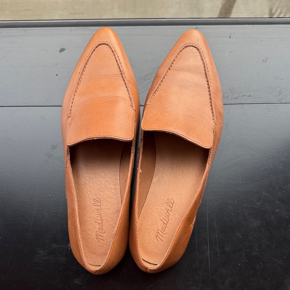 Madewell Caramel Leather Flats